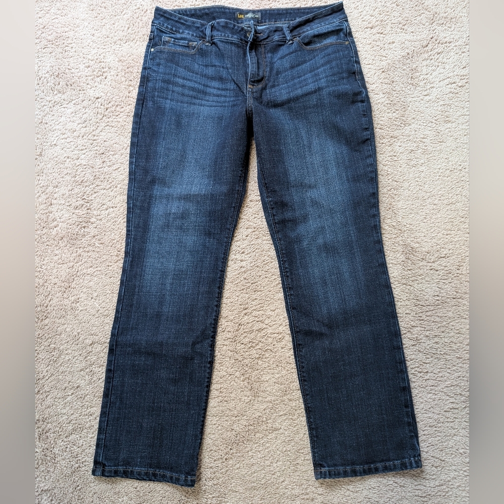 Lee Regular Fit Straight Leg Mid Rise Women's Jeans 12S